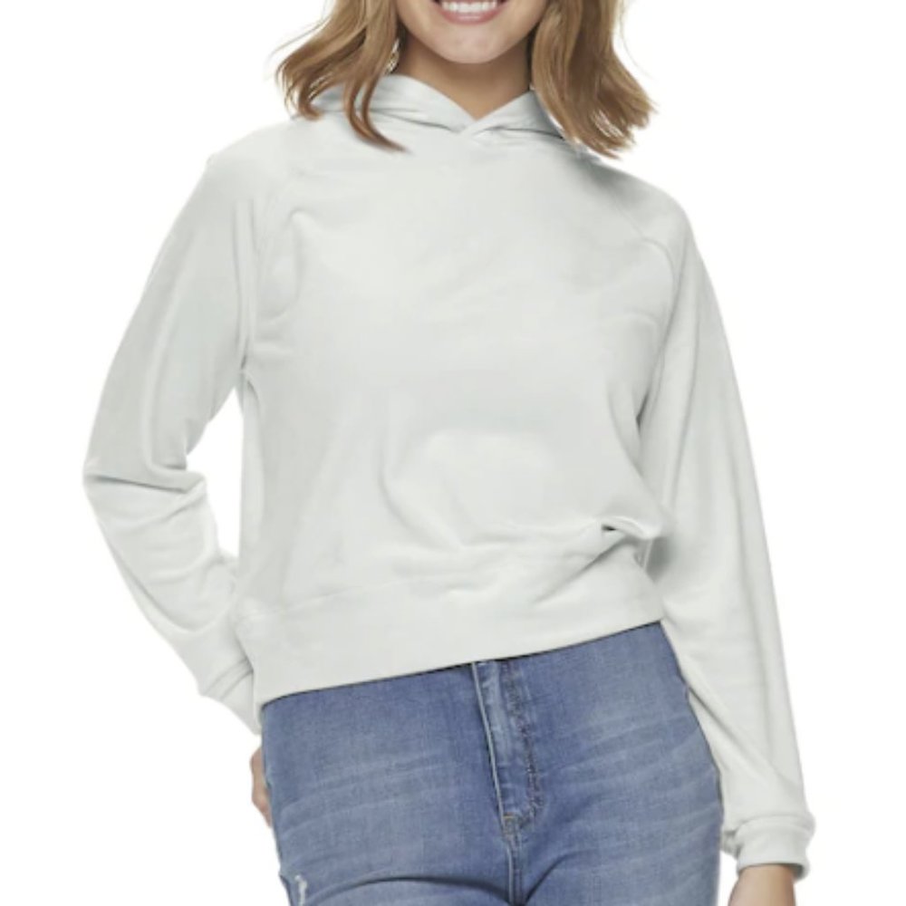 SO Long Sleeve Velour Junior's Hoodie